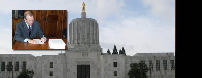 Oregon Governor Ted Kulongoski signs the Workplace Religious Freedom Act